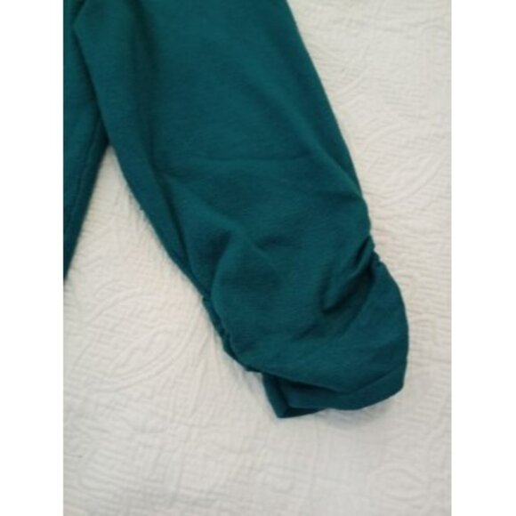 JM Collection Womens Open Front Cardigan Sweater Teal XL Ribbed Design - Picture 8 of 12